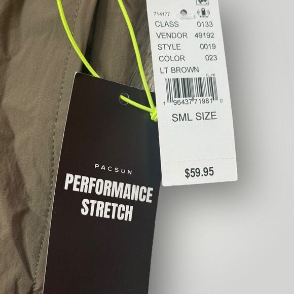 New Pac Sun Straight Performance Cargo Pants Tan Size S - Picture 3 of 9